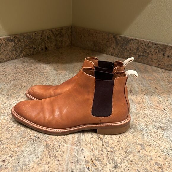 Gordon Rush Men's Mathews light brown leather ankle boots - Picture 6 of 16